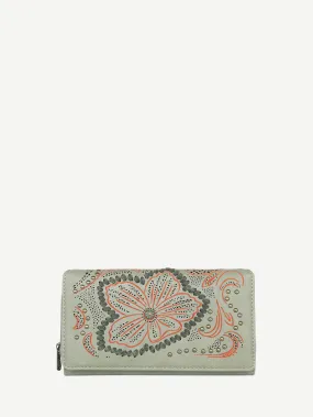 Montana West Cut-out Floral Embossed Wallet