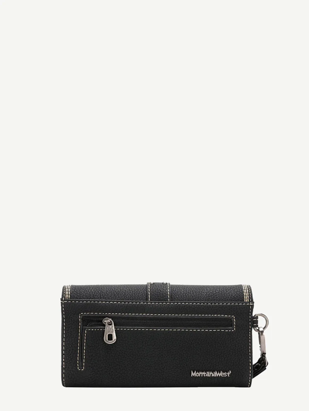 Montana West Embroidered Aztec Buckle Wallet