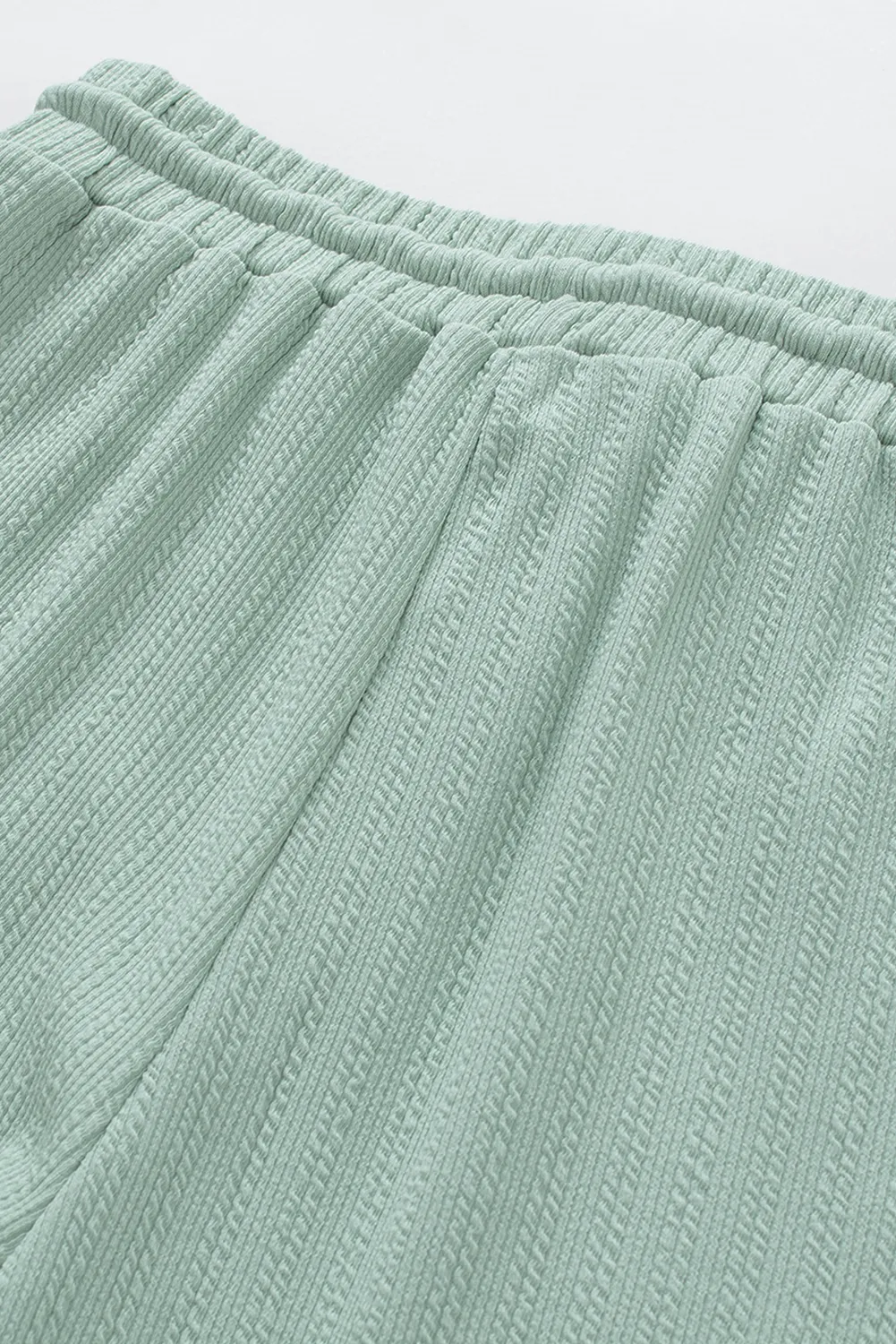 Moonlight Jade Textured Tee and Pants Lounge Set