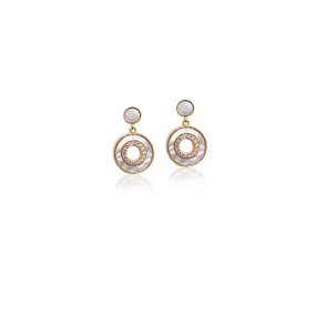 Mother of Pearl Gold Earrings