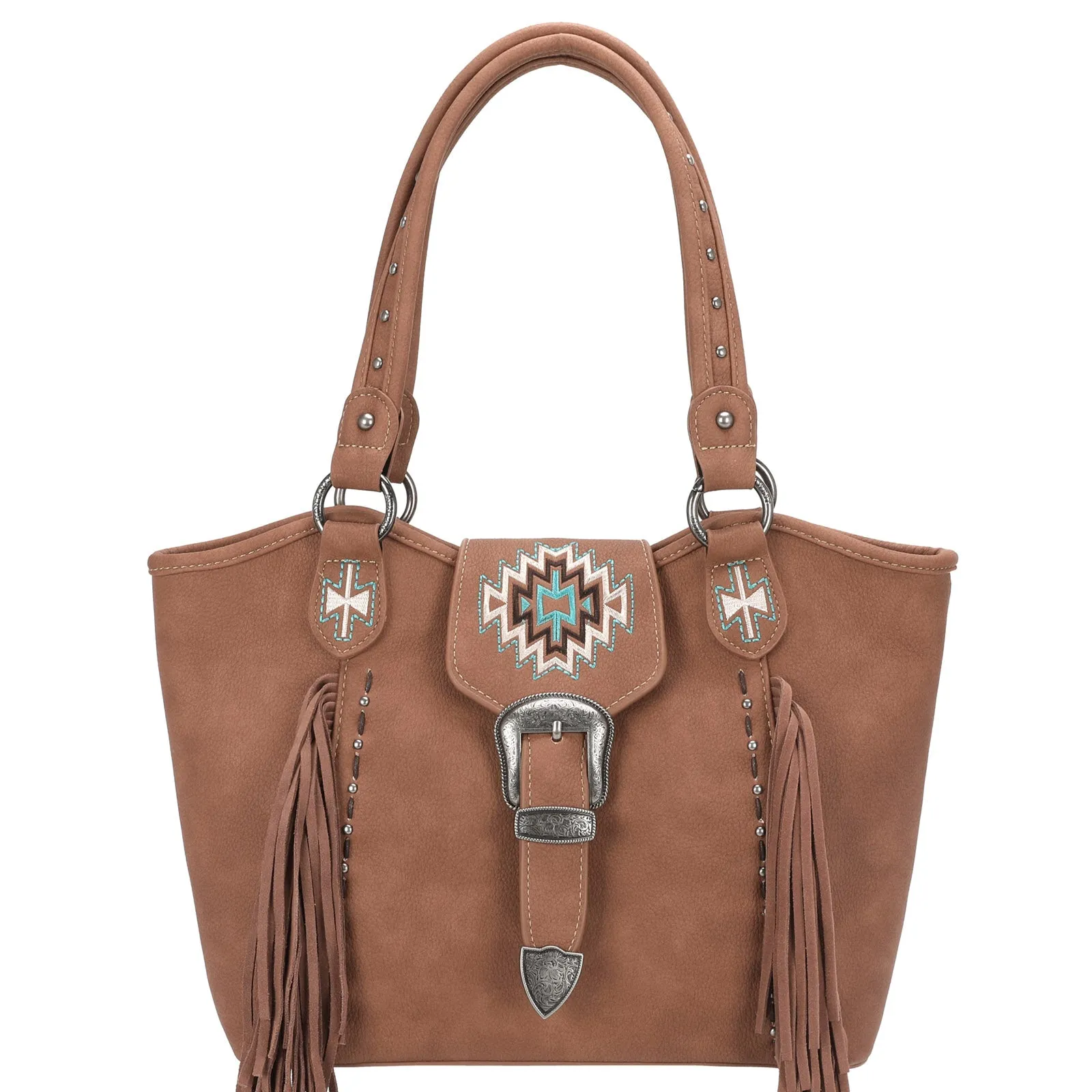 MW1125G-8005 Montana West Aztec/Buckle Collection Concealed Carry Tote