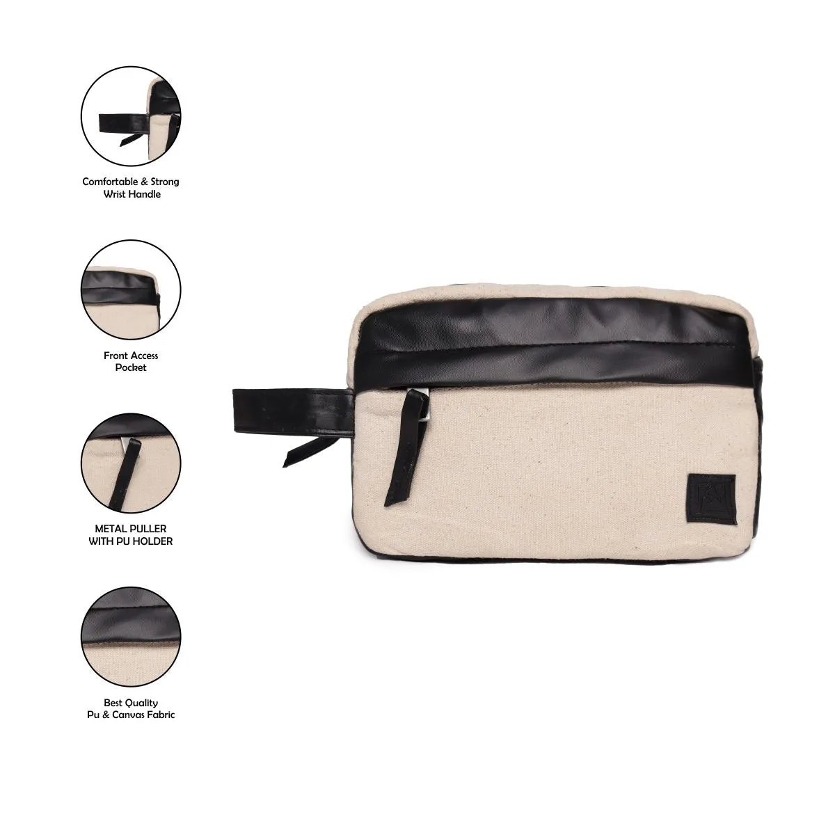 Natural Makeup Kit/Travel Organizer  Pouch/Cosmetics Case