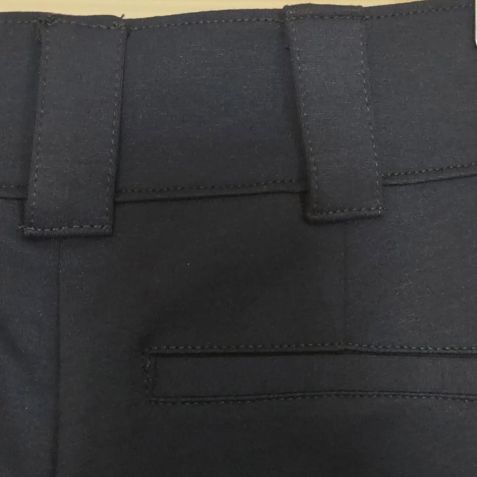 NY & Co Sailor Button High-Waisted Barely Bootcut Pant - Superflex Small Navy