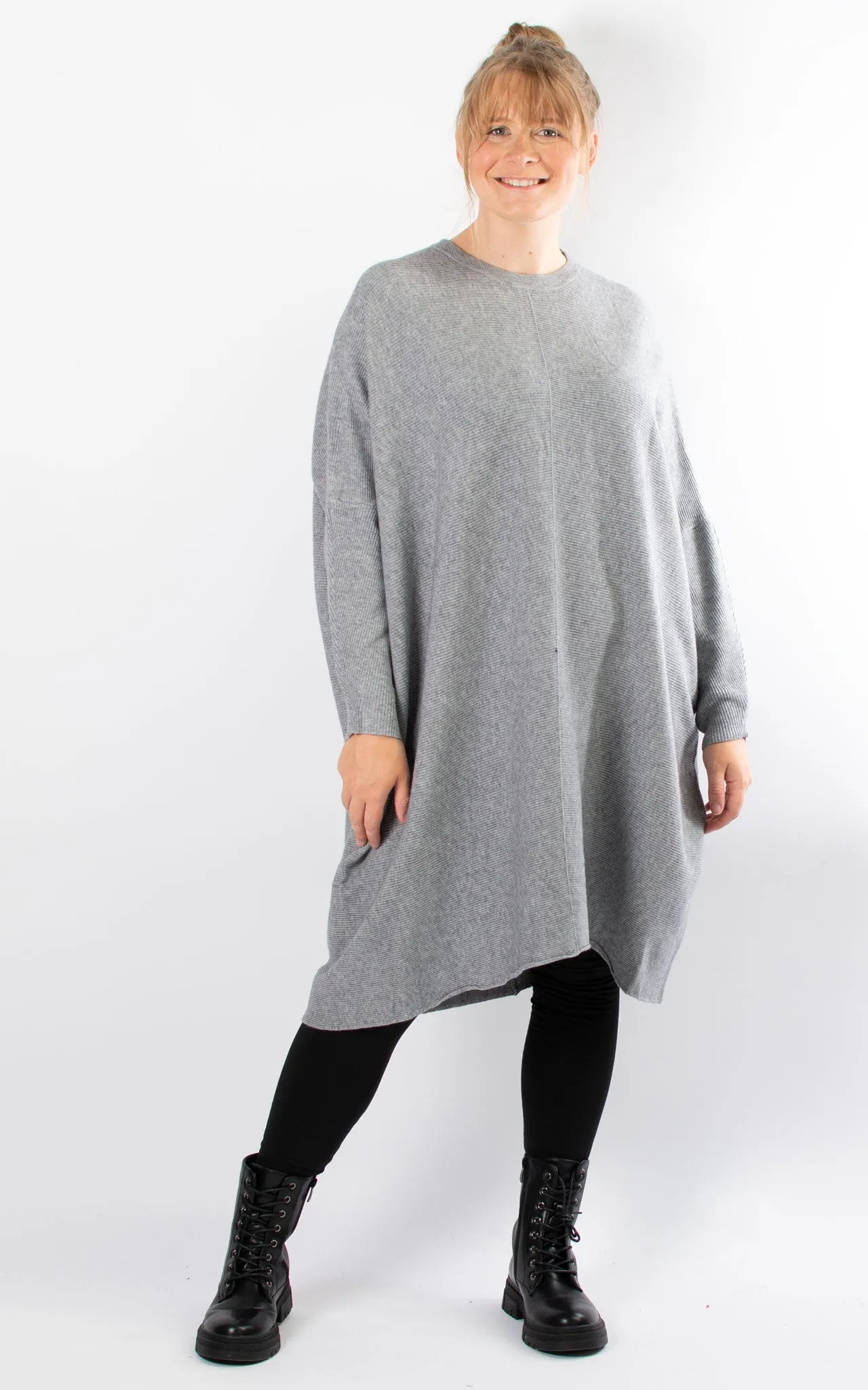 Oversized Jumper Dress | Grey