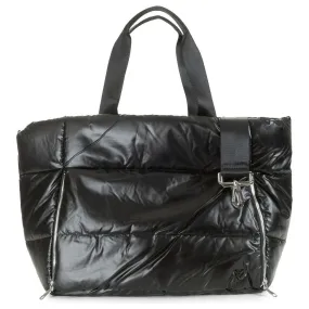 Panorama Puffer Large Tote - Black