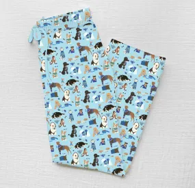 [Pre Order] Merry & Bright Hanukkah Hounds - Men's Bamboo Lounge Pant (EST SHIP LATE OCT)