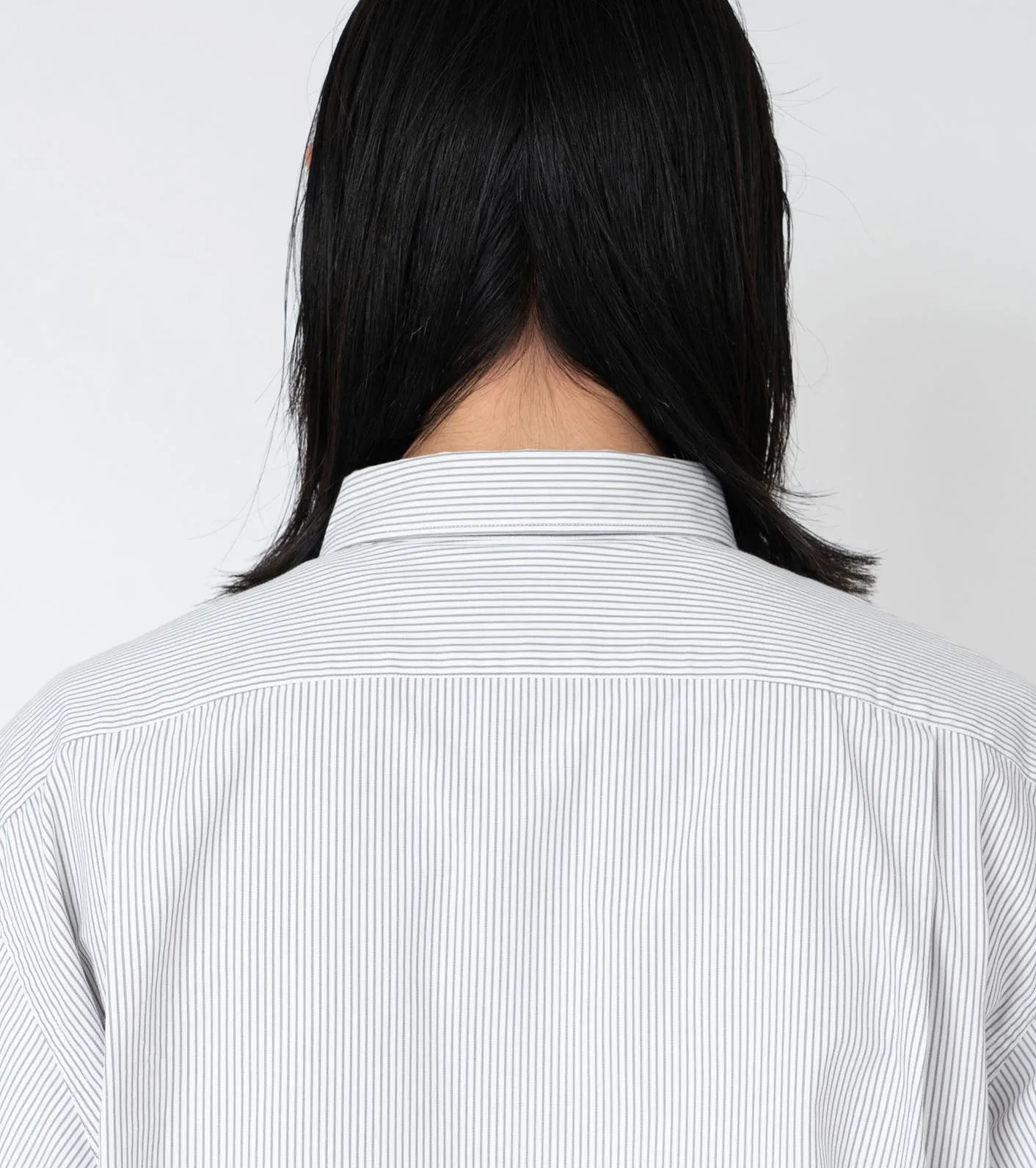 Regular Collar Stripe Wind Shirt