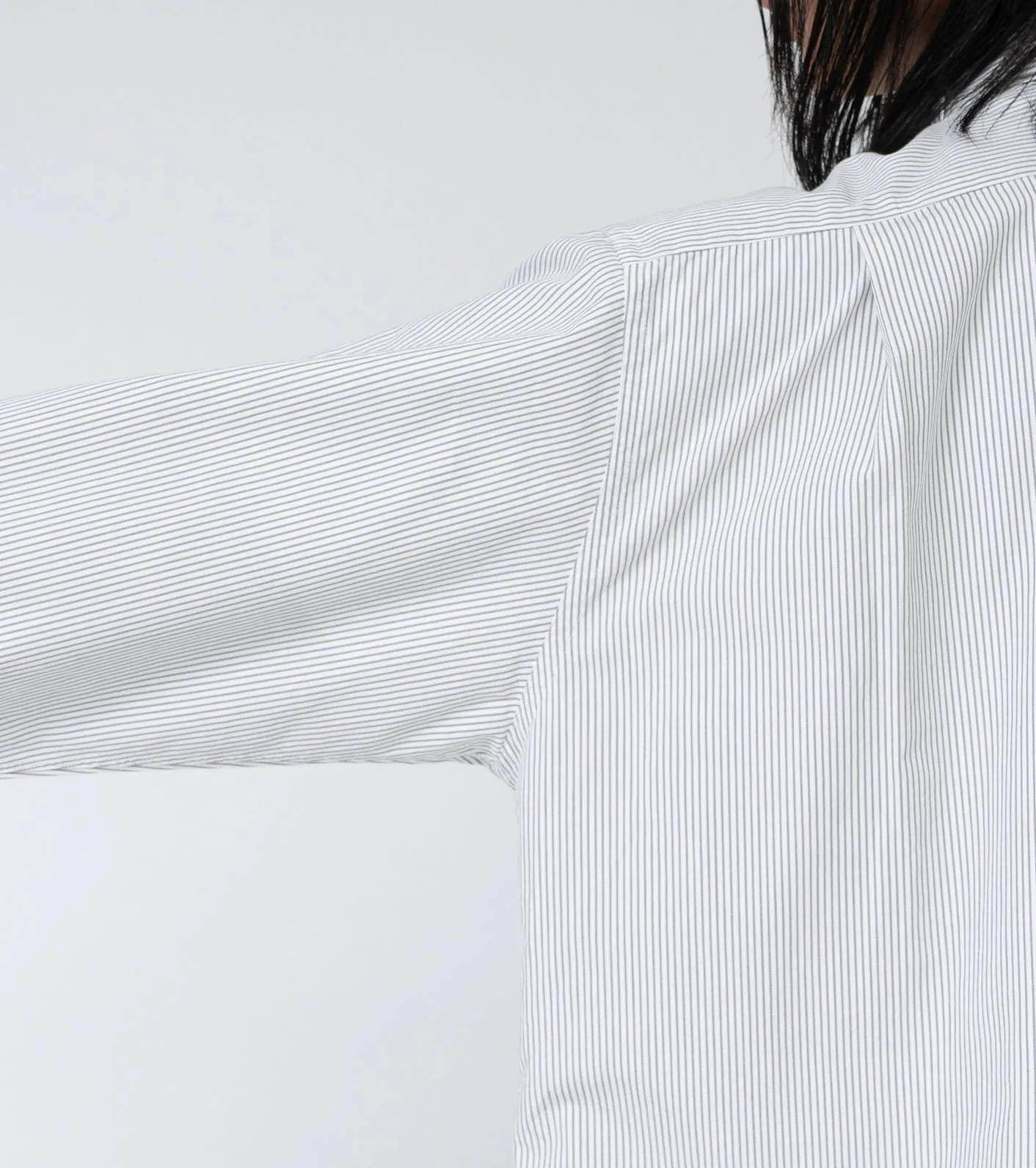 Regular Collar Stripe Wind Shirt