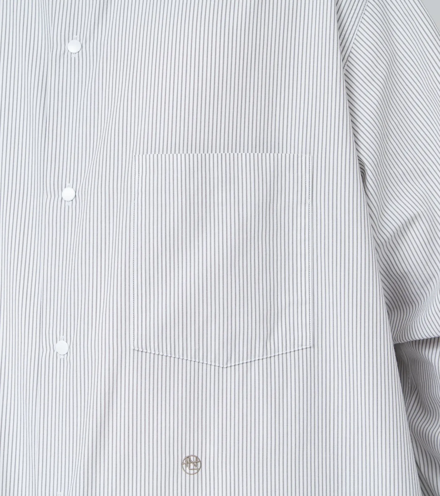Regular Collar Stripe Wind Shirt