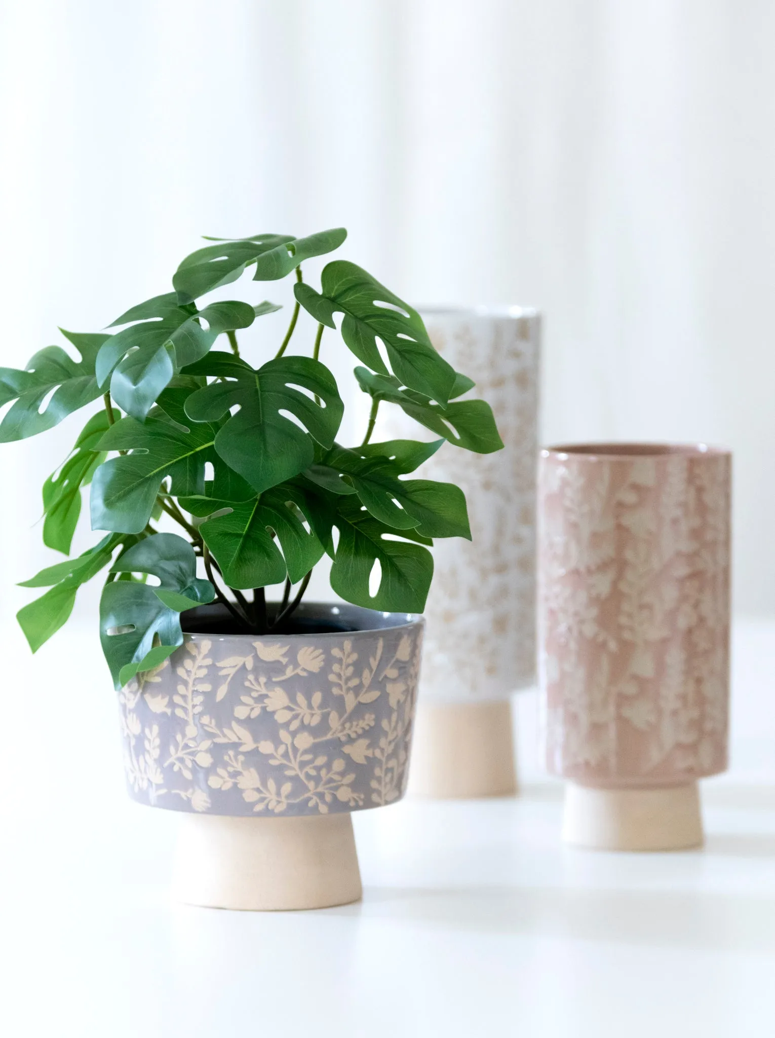 Shiraleah Alameda Floral Vase, Blush - FINAL SALE ONLY