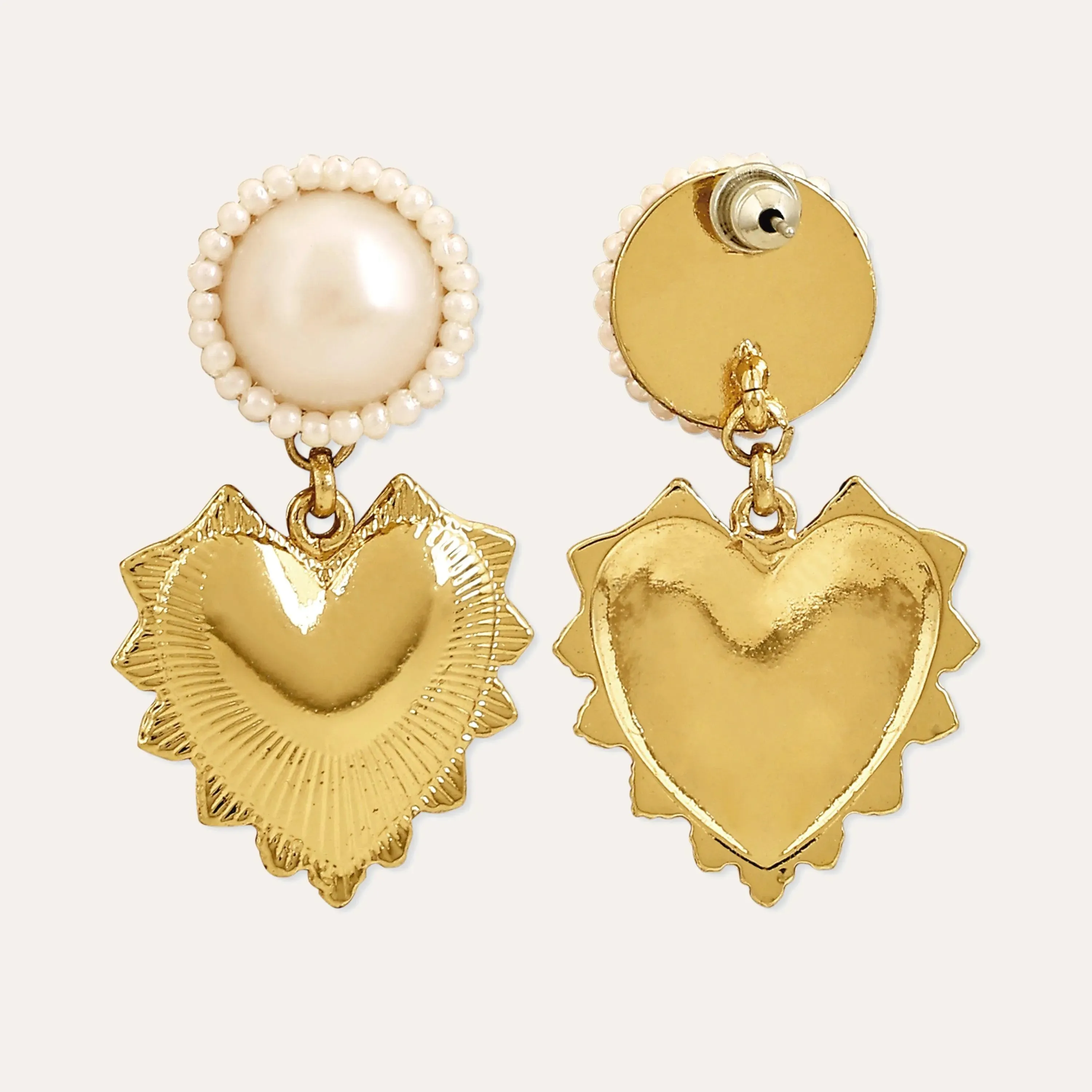 TFC Love Blossom Gold Plated Dangler Earrings