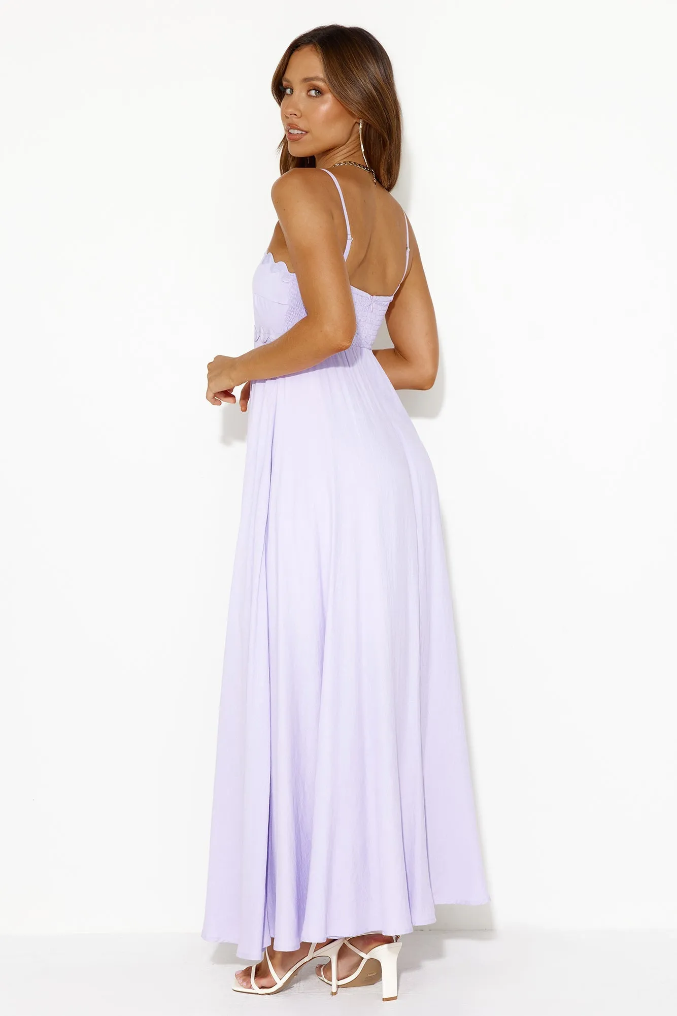 Vacations To The Islands Maxi Dress Lilac