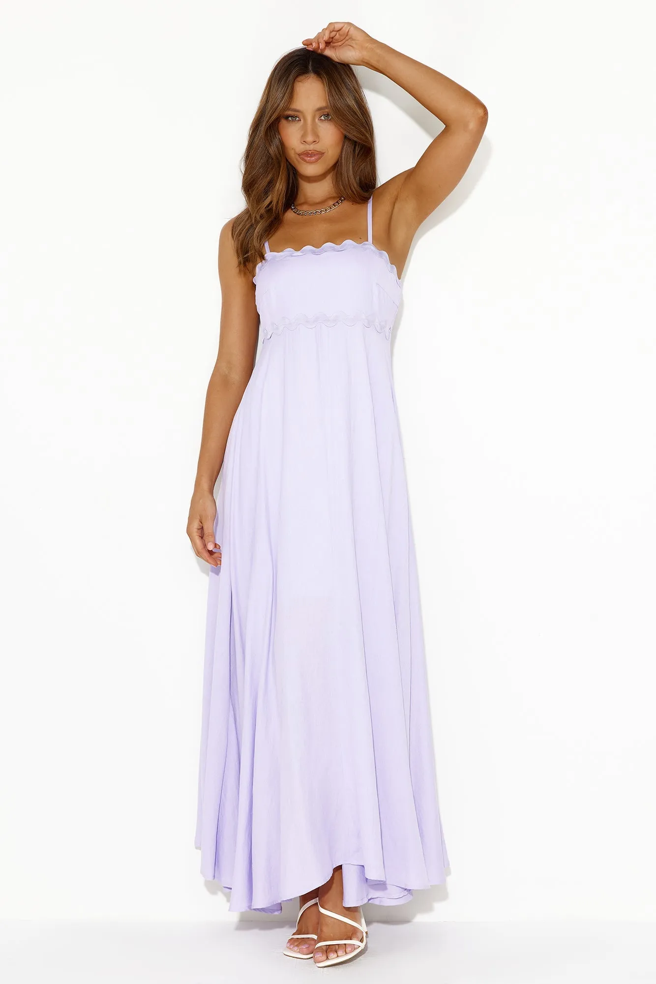 Vacations To The Islands Maxi Dress Lilac